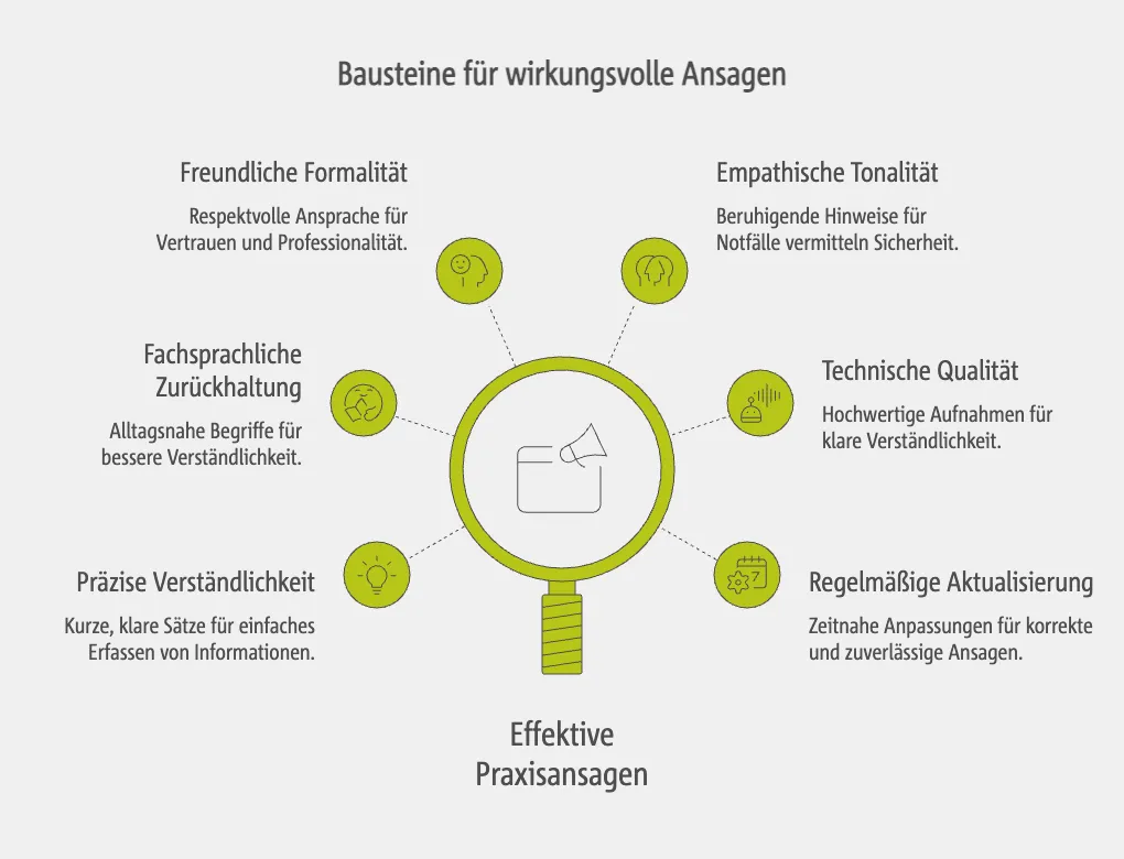 Tipps für wirkungsvolle Ansagetexte
