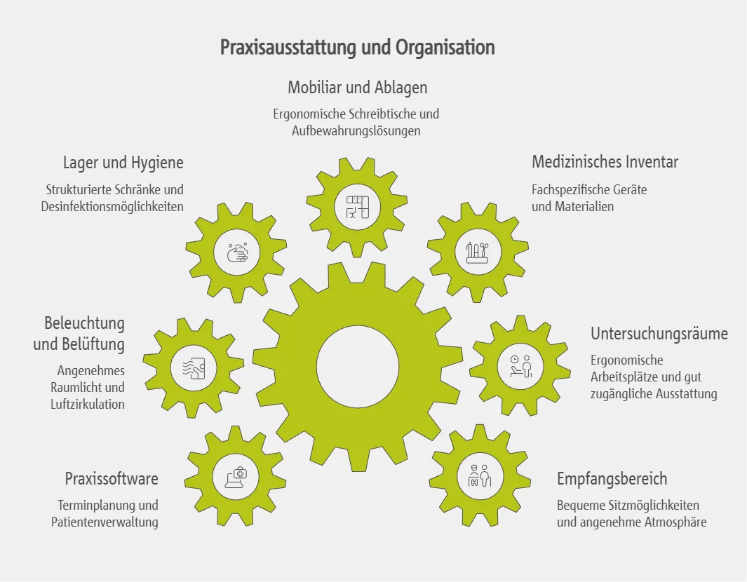 Ausstattung und Organisation: Von der Praxisausstattung bis zur Praxissoftware