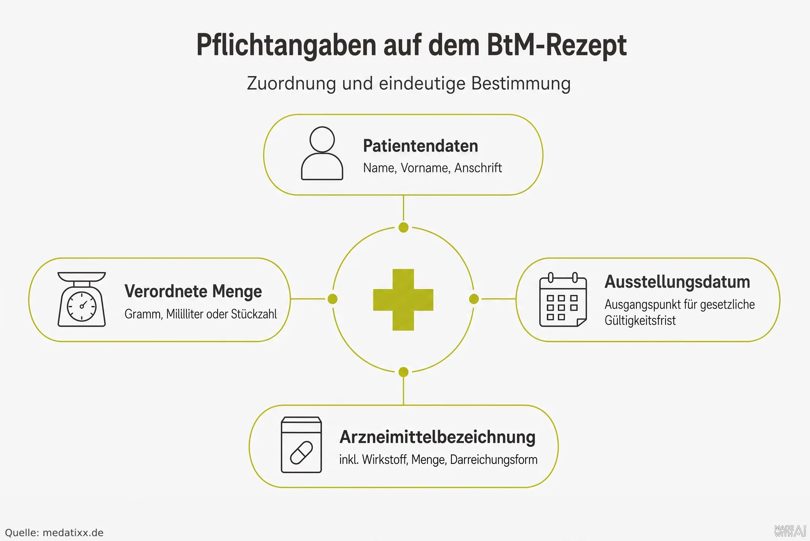 Pflichtangaben auf dem BtM-Rezept
