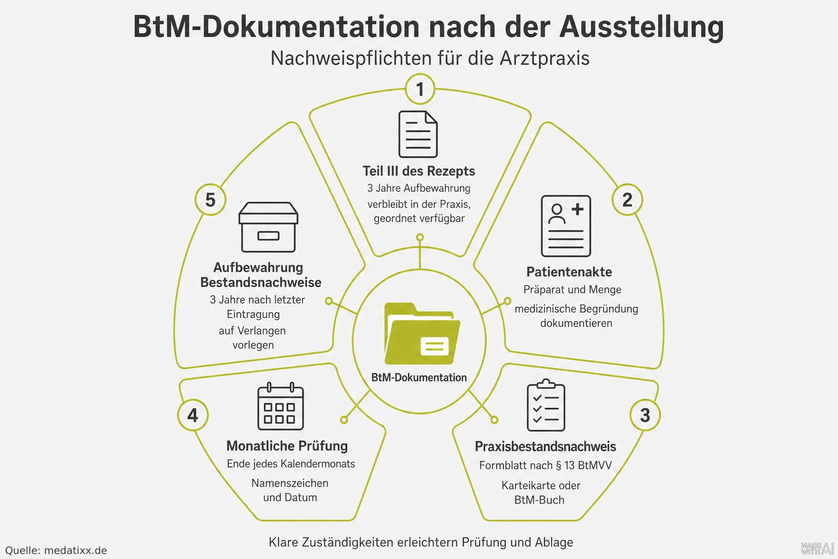 BtM-Dokumentation nach der Ausstellung