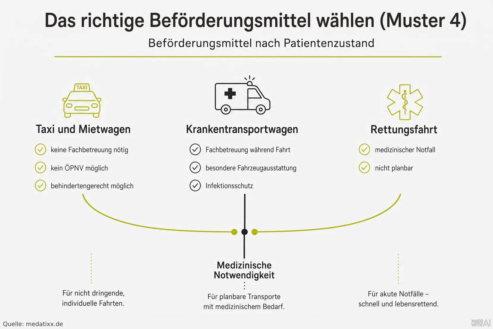 Das richtige Beförderungsmittel wählen (Muster 4)