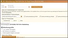 Screenshot aus Software medatixx zu Abrechnungen 