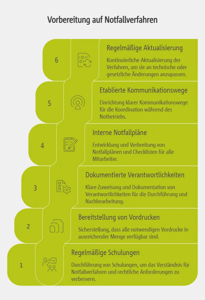 Vorbereitung auf den Notfallprozess