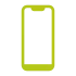 grünes Icon, Abbildung Smartphone IPhone