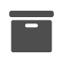 Icon, graue Archivierungsbox 