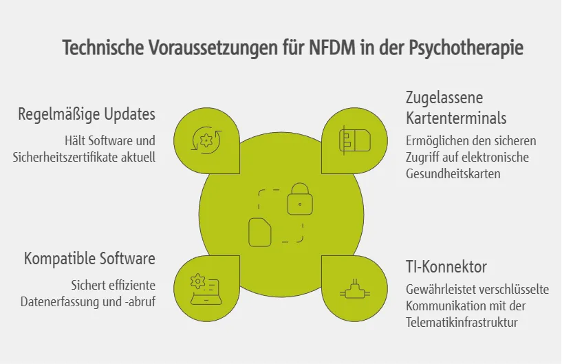 Technische Voraussetzungen von NFDM in der Psychotherapie