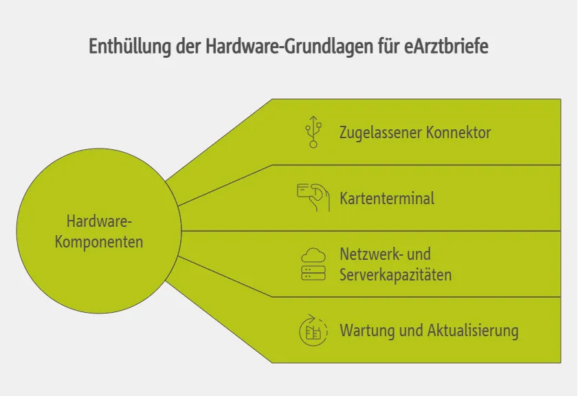 Ebenso wichtig sind die Hardware-Komponenten, die die technische Basis für den eArztbrief bilden