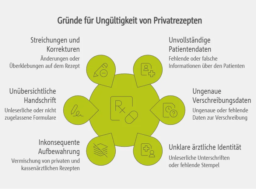 Gründe für Ungültigkeit: Typische Fehlerquellen bei Privatrezepten