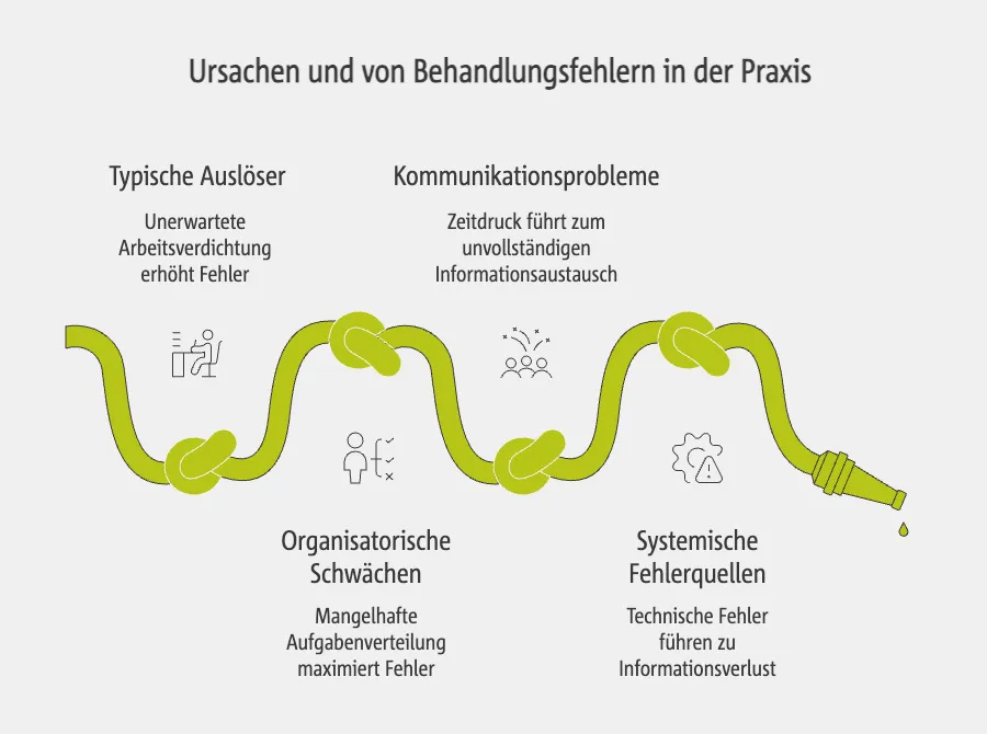 Ursachen und von Behandlungsfehlern in der Praxis
