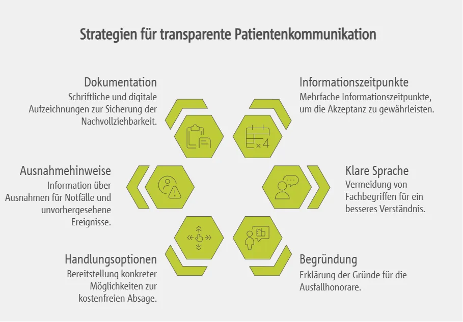 Patientenkommunikation: Transparente Information über Ausfallhonorare