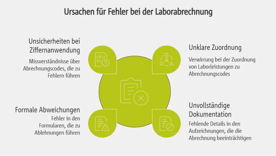 Häufige Ursachen für Fehler bei der Laborabrechnung nach GOÄ