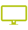 grünes Icon, Monitor