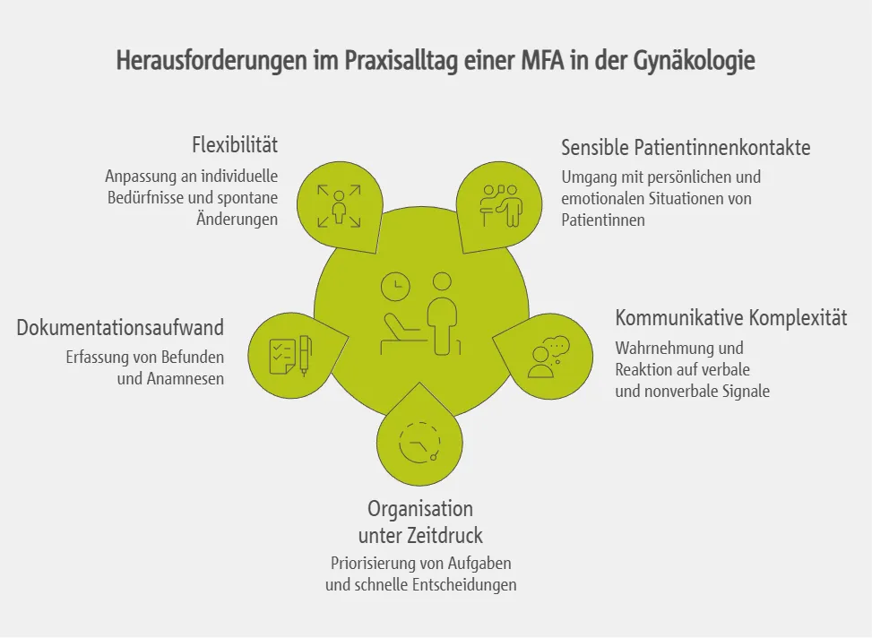 Herausforderungen und Besonderheiten im Praxisalltag einer MFA in der Gynäkologie